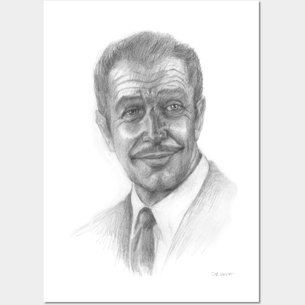Vincent Price Horror Portrait Wall Art by AnnabelleLecter